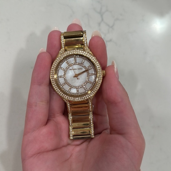 Michael Kors Gold Crystal-Embellished Watch
